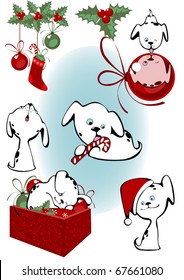 Christmas Collection little puppies