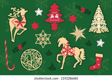 Christmas Collection reindeer tree horse