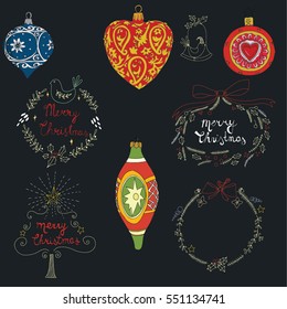 Christmas collection , typography
