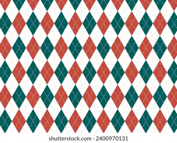 Christmas color argyle check background