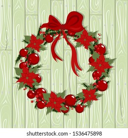 Christmas color cartoon decor with background