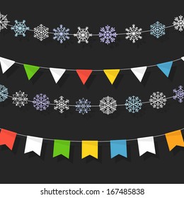 Christmas color garland collection