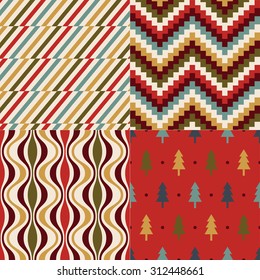 christmas color geometric pattern