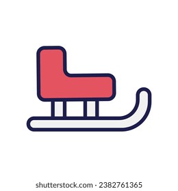Christmas color line icon stock illustration 