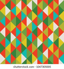 christmas color mosaic pattern