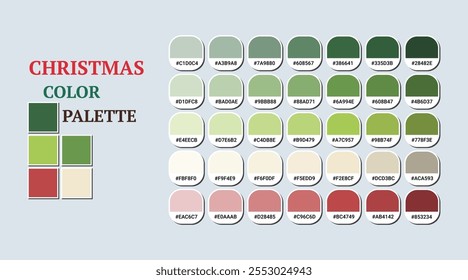 hex color Christmas and