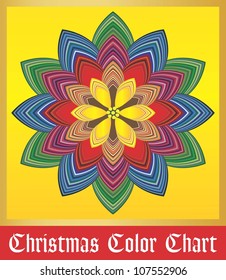 Christmas color swatches