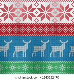 Weihnachtsfarben, Vektormuster. nordische Ornamente 