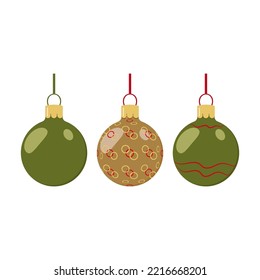 Globos de color de Navidad para afiches de carteles de postales decorativos