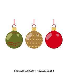 Globos de color de Navidad para afiches de carteles de postales decorativos