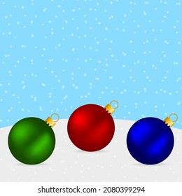 Christmas colored balls for the tree 
