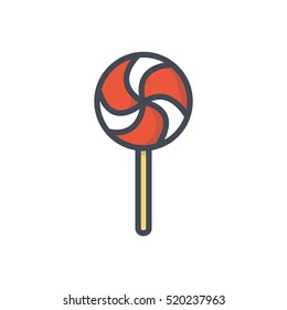Christmas Colored Icon Lollipop