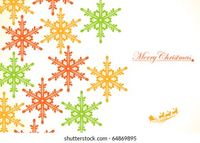 Christmas: Colored Snowflakes