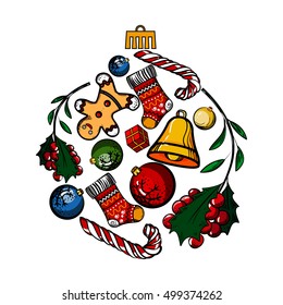 Christmas colored toy set