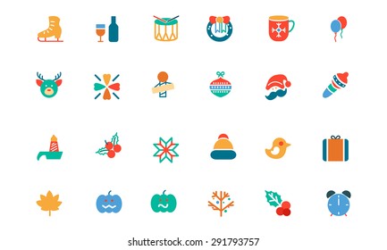 Christmas Colored Vector Icons