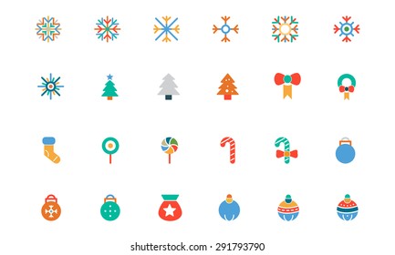 Christmas Colored Vector Icons