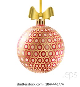 Christmas colorful ball hanging. Eps 10