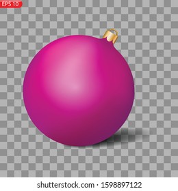 Christmas colorful ball. Vector christmas background. New year decorations.