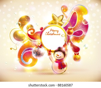Christmas colorful banner.