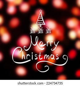 Christmas colorful blurry lights. vector illustration EPS 10. blurred background