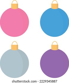 Christmas colorful and festive tree decorations 