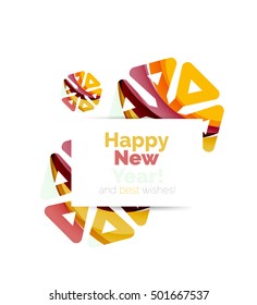 Christmas colorful geometric abstract background. Vector