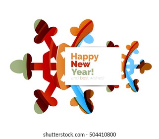 Christmas colorful geometric abstract background. Vector