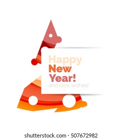 Christmas colorful geometric abstract background. Vector