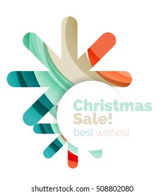 Christmas colorful geometric abstract background. Vector