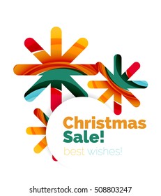 Christmas colorful geometric abstract background. Vector