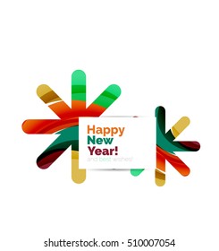 Christmas colorful geometric abstract background. Vector