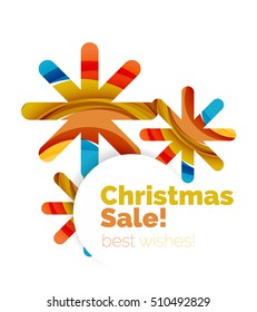 Christmas colorful geometric abstract background. Vector