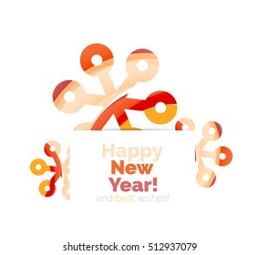 Christmas colorful geometric abstract background. Vector