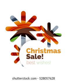 Christmas colorful geometric abstract background. Vector