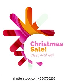 Christmas colorful geometric abstract background. Vector