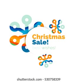 Christmas colorful geometric abstract background. Vector