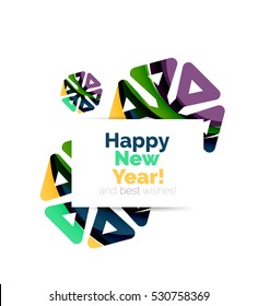 Christmas colorful geometric abstract background. Vector