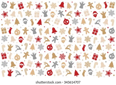 christmas colorful pattern decoration elements background