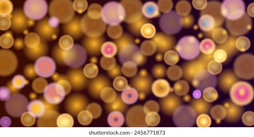 Christmas colorful shining bokeh magic lights festive atmosphere vector background