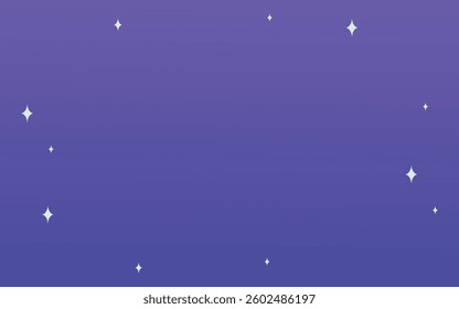 Christmas colorful starry on blue purple gradient background.