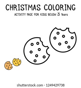 Christmas Coloring Actvity Book For Kids Below 3 Years