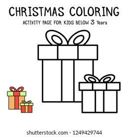 Christmas Coloring Actvity Book For Kids Below 3 Years