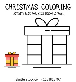 Christmas Coloring Actvity Book For Kids Below 3 Years