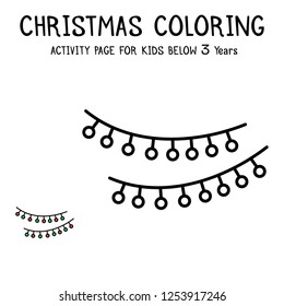 Christmas Coloring Actvity Book For Kids Below 3 Years