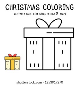 Christmas Coloring Actvity Book For Kids Below 3 Years