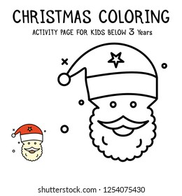 Christmas Coloring Actvity Book For Kids Below 3 Years