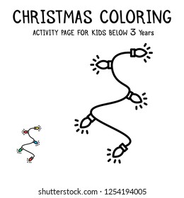 Christmas Coloring Actvity Book For Kids Below 3 Years