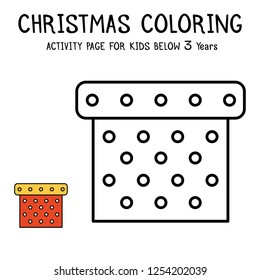 Christmas Coloring Actvity Book For Kids Below 3 Years