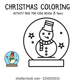 Christmas Coloring Actvity Book For Kids Below 3 Years