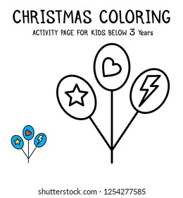 Christmas Coloring Actvity Book For Kids Below 3 Years